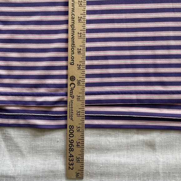 Peter Millar Shirt Mens XL Polo Golf Short Sleeve Summer Comfort Pink/Purple - Picture 9 of 9